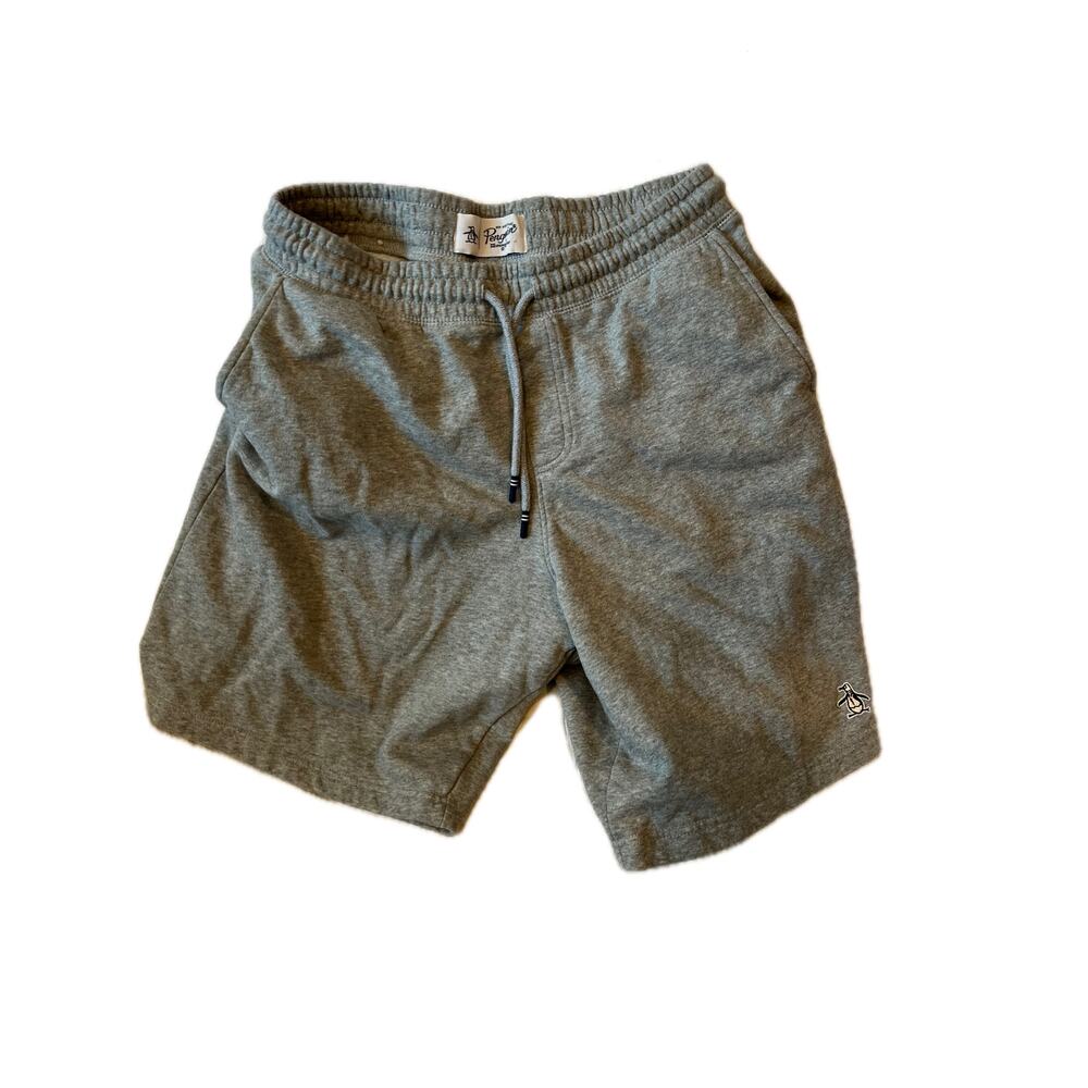 Penguin by Munsingwear Gray Sweatshorts Men's Medium